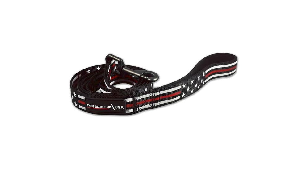Thin Blue Line Dog Leash, Thin Red Line Stars &amp; Stripes - TRL-AM-LEASH