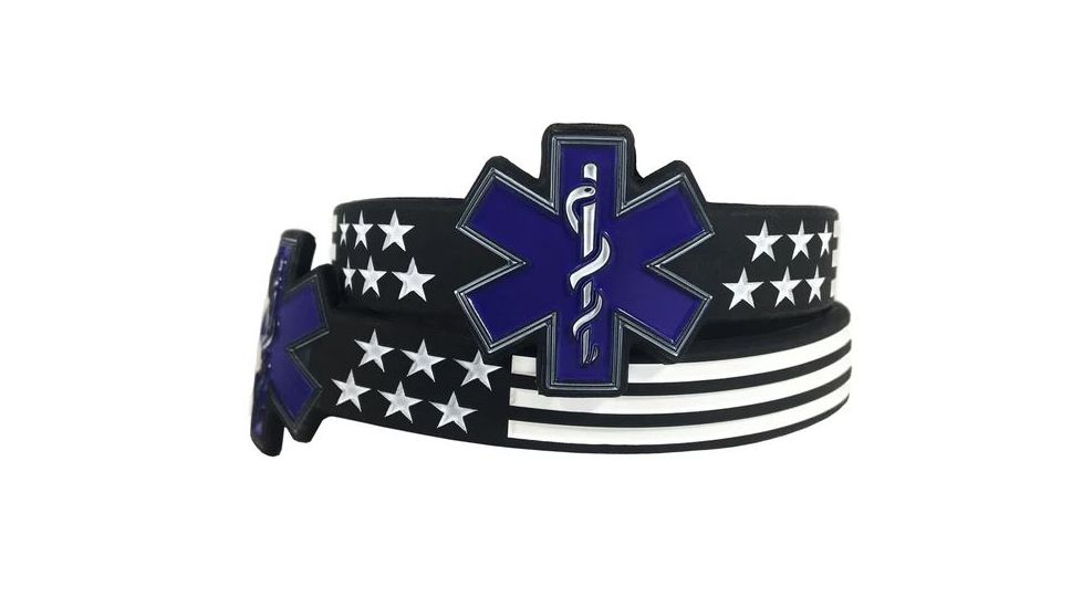 Thin Blue Line Ems Bracelet, 8 Inch, Thin Blue Line - EMS-BR-8