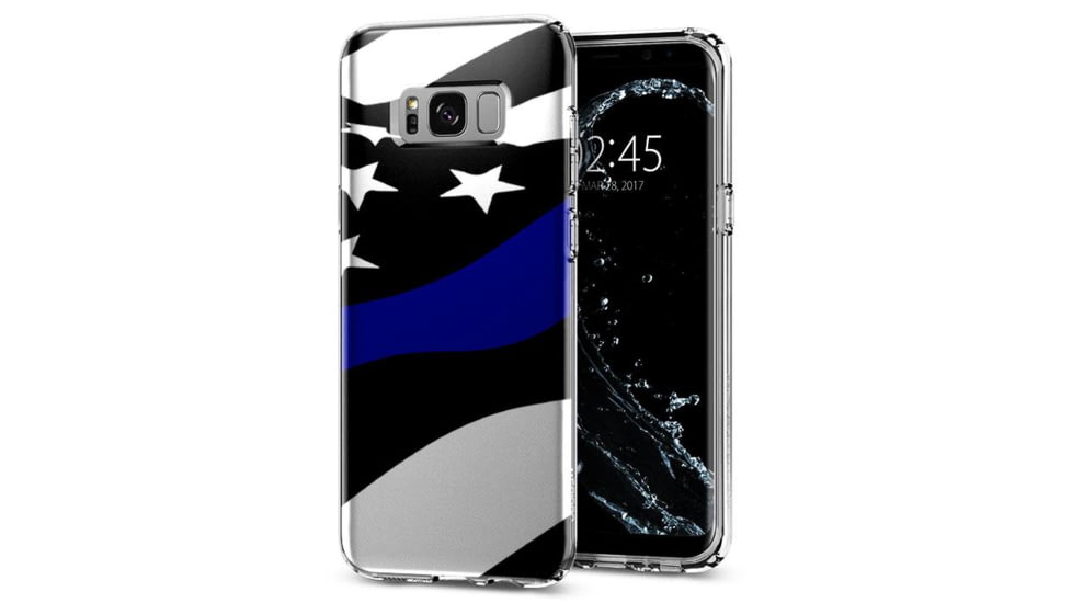Thin Blue Line Galaxy S8 Phone Case - Flag - TBL-GAL-S8