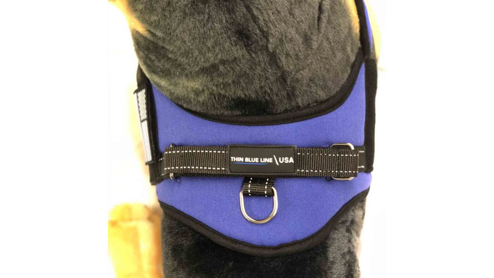 Thin Blue Line Harness With Patch, Thin Blue Line - DOG-HARN-TBL-MEDIUM-KIT