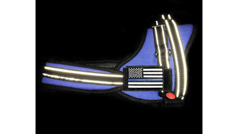 Thin Blue Line Harness With Patch, Thin Blue Line - DOG-HARN-TBL-MEDIUM-KIT