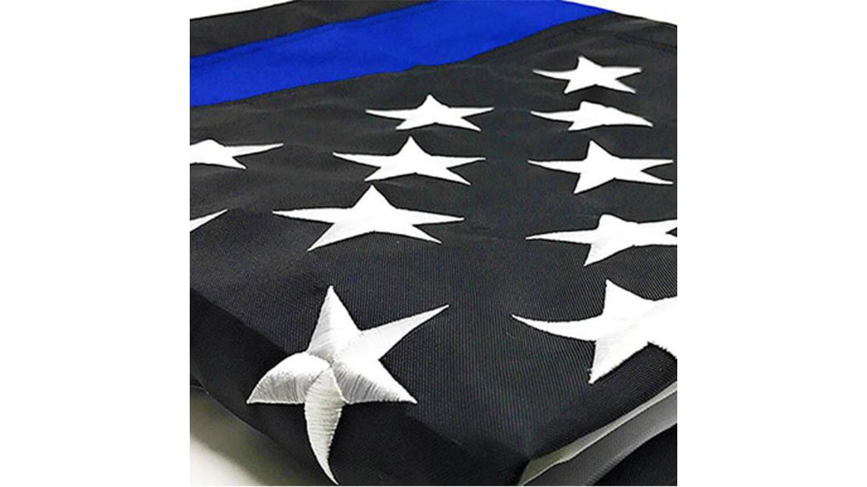 Thin Blue Line House Flag/pole Hem - American Flag, 3 X 5 Ft - HB-AMERICAN-3X5