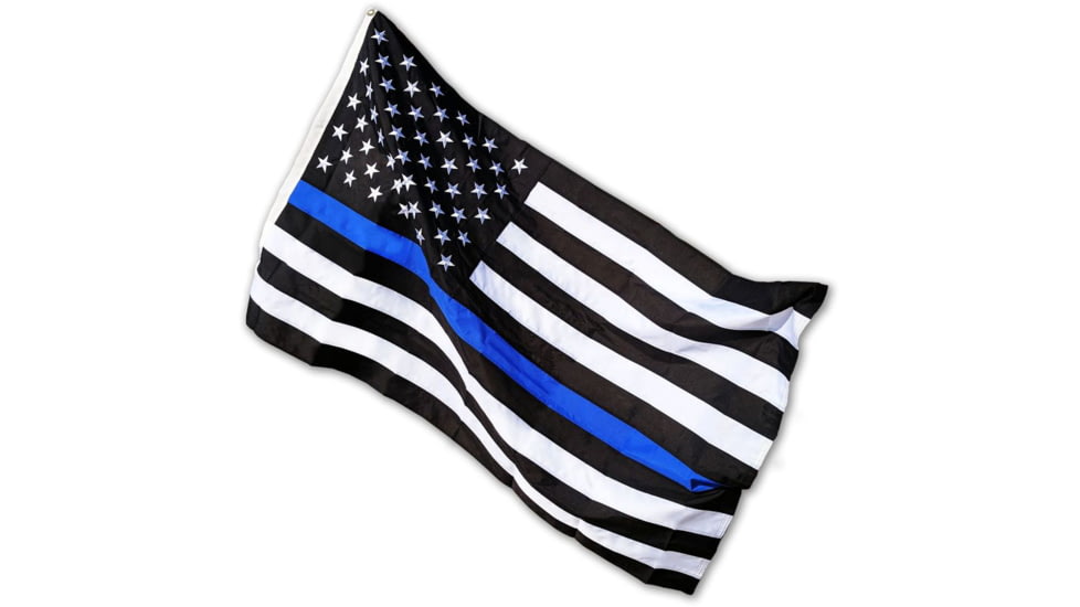 Thin Blue Line House Flag/pole Hem - American Flag, 3 X 5 Ft - HB-AMERICAN-3X5
