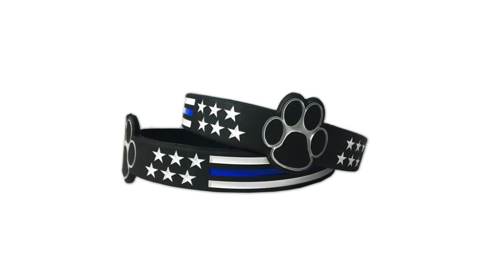 Thin Blue Line K9 Paw Bracelet, Thin Blue Line - PAW-BR