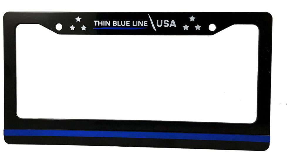 Thin Blue Line License Plate Frames, TBL-AM-LPF