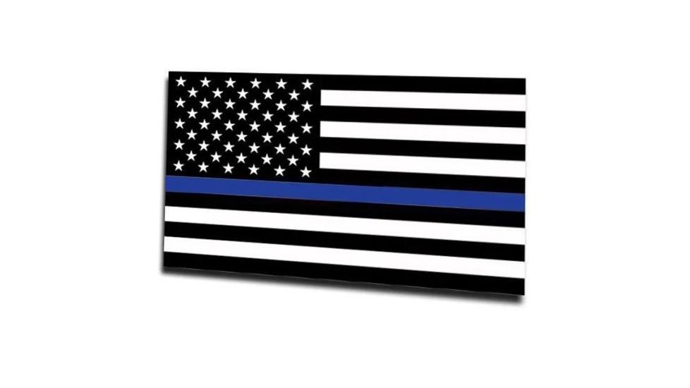 Thin Blue Line Magnet - American Flag, Thin Blue Line - MAG-TBL-AM-3X5