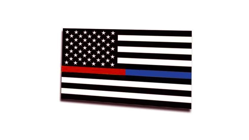 Thin Blue Line Magnet - Dual Line American 3 X 5, Thin Red Line - MAG-TRBL-AM-3X5