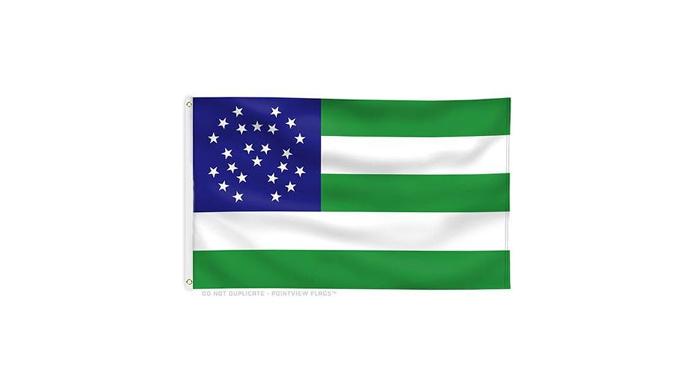 Thin Blue Line Nypd Flag - 3 X 5 Foot With Grommets, Green - NYPD-3X5