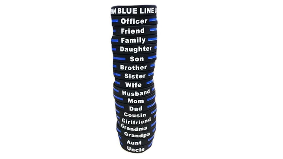 Thin Blue Line Officer - Bracelet, Thin Blue Line - TBL-OFFICER-BR