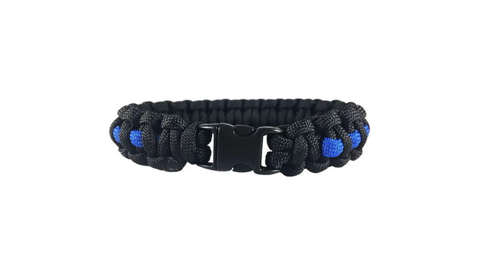 Thin Blue Line Paracord Survival Bracelet, , Thin Blue Line - TBL-PARA-7