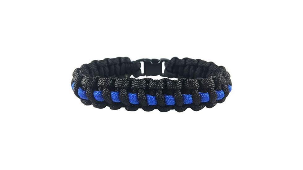 Thin Blue Line Paracord Survival Bracelet, , Thin Blue Line - TBL-PARA-7