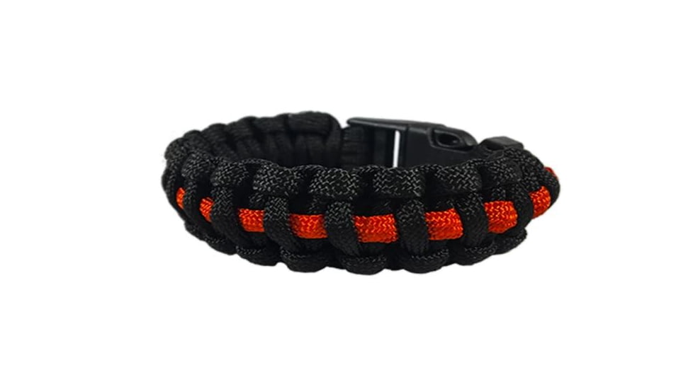 Thin Blue Line Paracord Survival Bracelet, Thin Red Line - TRL-PARA-10