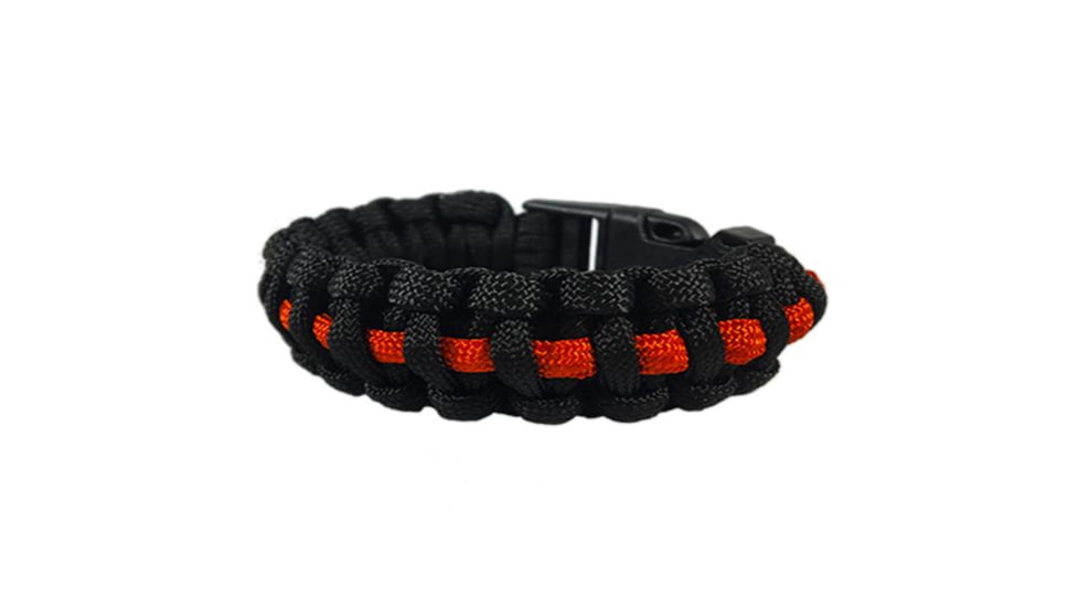 Thin Blue Line Paracord Survival Bracelet, Thin Red Line - TRL-PARA-7