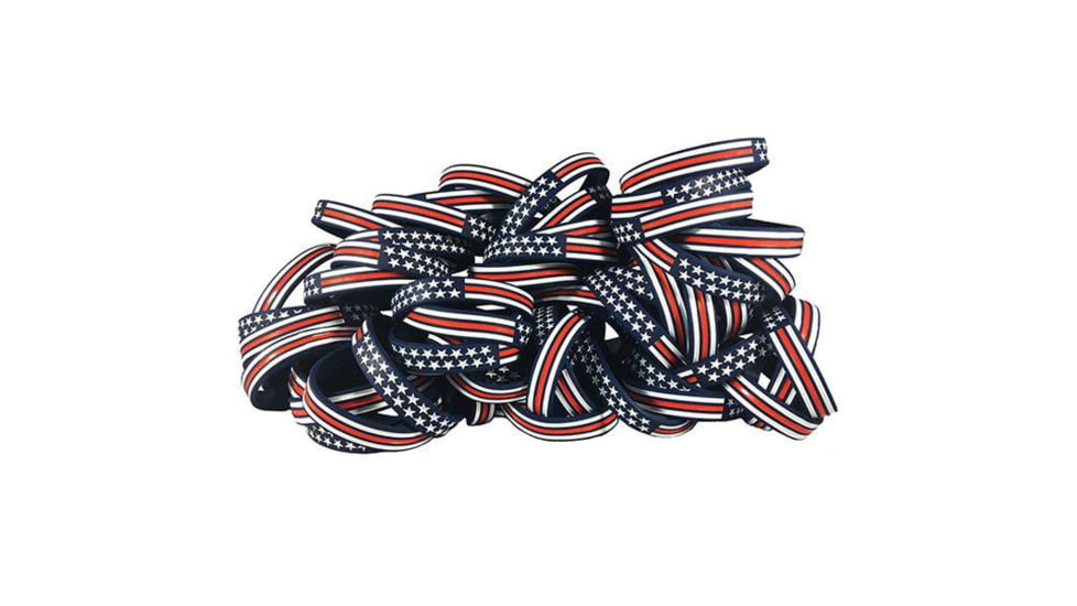 Thin Blue Line Red, White, Blue American Bracelet, 8 Inch, Red/white/blue - RWB-AM-BR