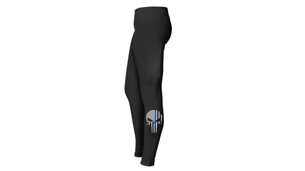 Thin Blue Line Skull Leggings - Low - TBL-LG-SKULL-LOW-XXL