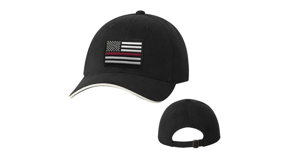 Thin Blue Line Slide Buckle Thin Red Line American Hat, Black - SLIDE-TRL-BLACK