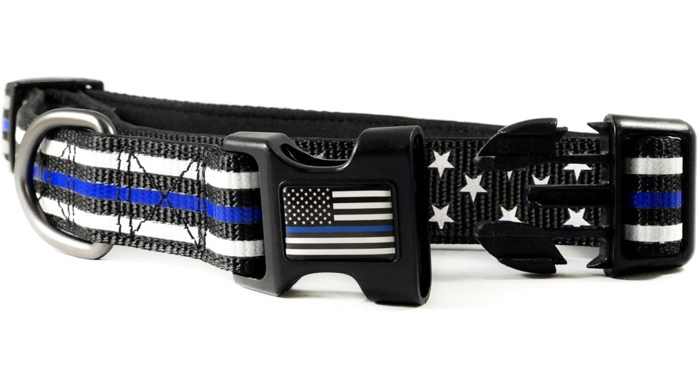 Thin Blue Line Stars &amp; Stripes Collar, Thin Blue Line - TBL-AM-CR-LARGE