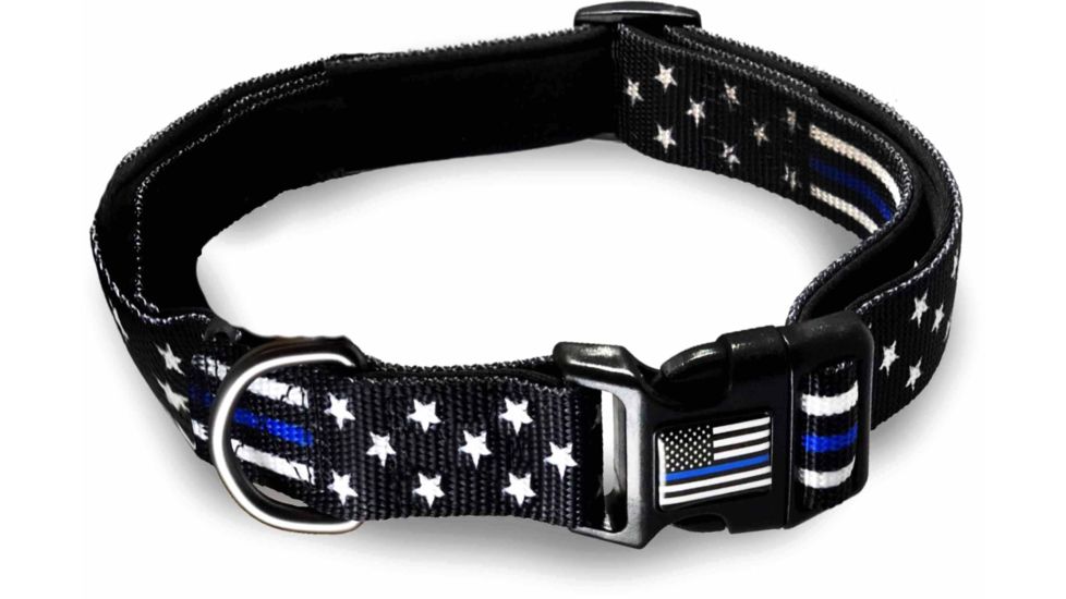 Thin Blue Line Stars &amp; Stripes Collar, Thin Blue Line - TBL-AM-CR-LARGE