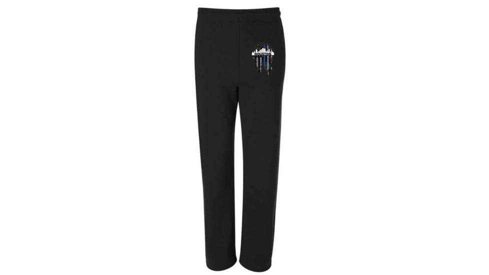 Thin Blue Line Sweatpants, Houston, Black - HOUSTON-TBL-SPANTS-BLK-XXL