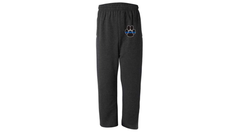Thin Blue Line Sweatpants - , Paw, Charcoal - PAW-TBL-SPANTS-CHARC-XXL