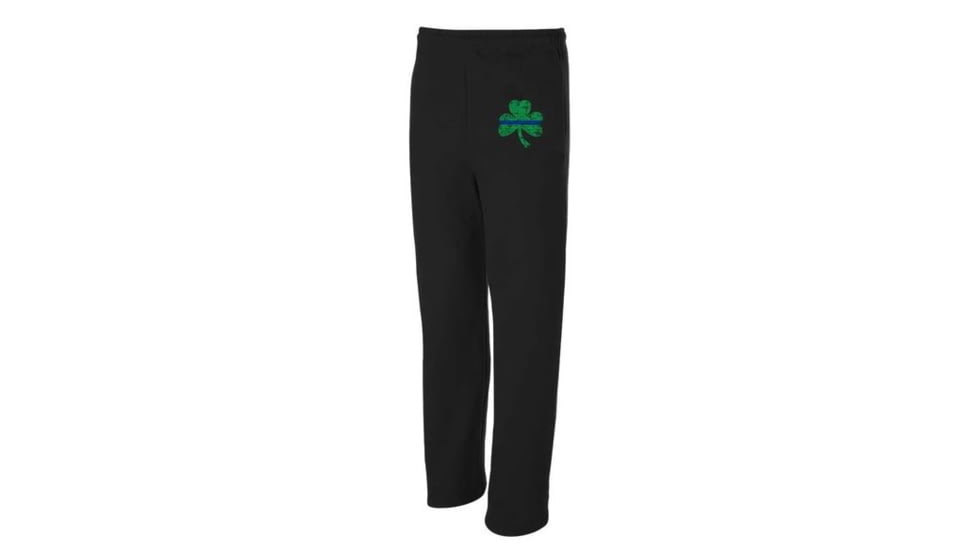 Thin Blue Line Sweatpants, Shamrock, Black - STPAT-TBL-SPANTS-BLK-XXL
