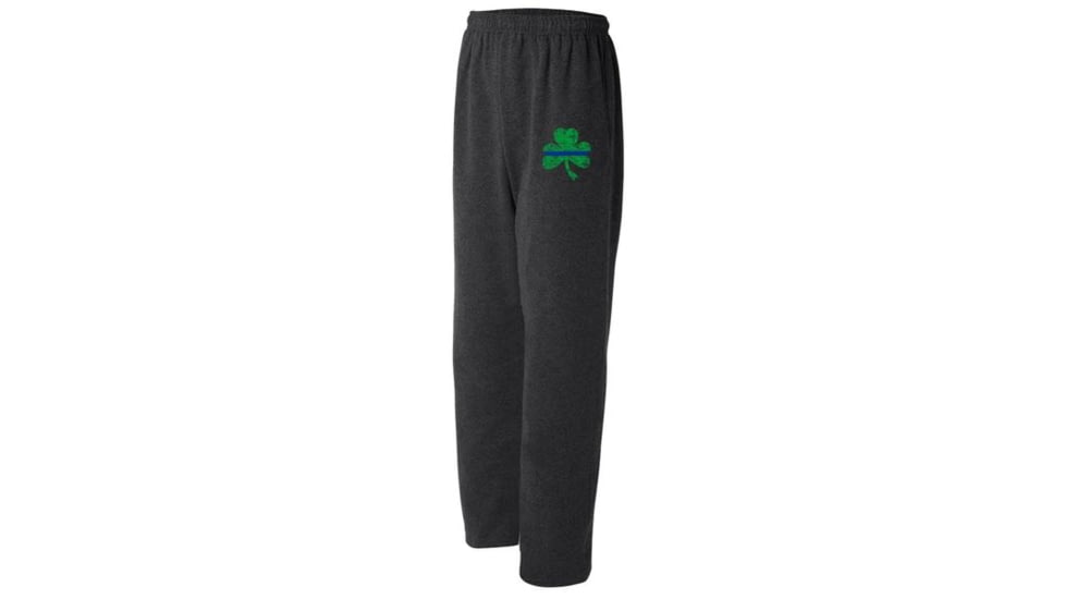 Thin Blue Line Sweatpants, Shamrock, Charcoal - STPAT-TBL-SPANTS-CHARC-XXL