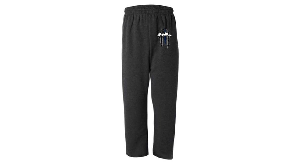 Thin Blue Line Sweatpants, Vegas, Charcoal - VEGAS-TBL-SPANTS-CHARC-XXL