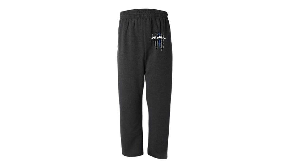 Thin Blue Line Sweatpants, Vegas, Charcoal - VEGAS-TBL-SPANTS-CHARC-L