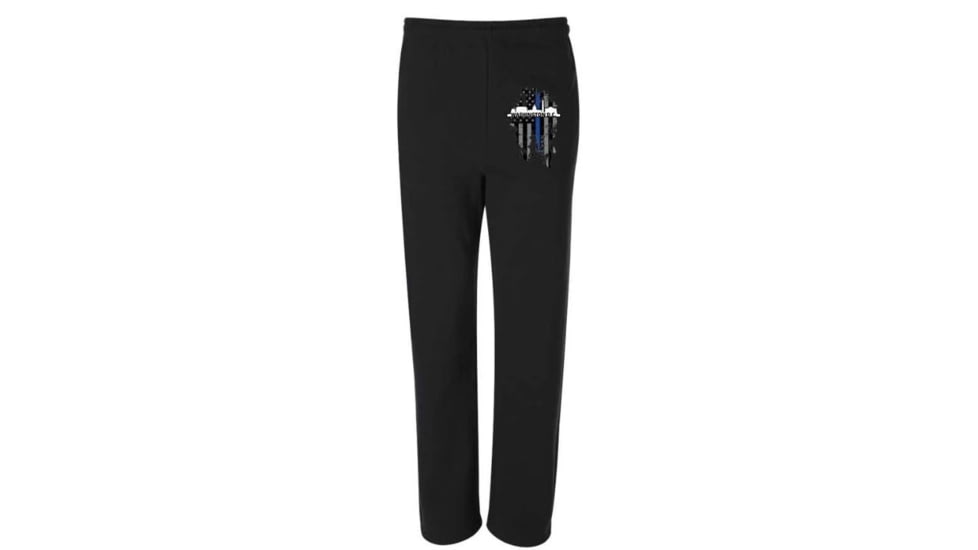 Thin Blue Line Sweatpants, Wash Dc, Black - DC-TBL-SPANTS-BLK-XXL