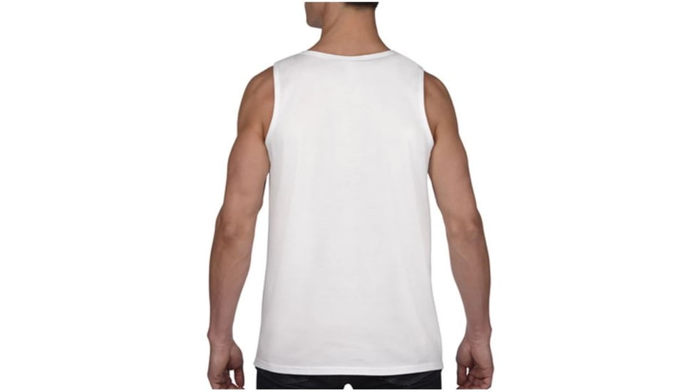 Thin Blue Line Tank - Skull Graphic, White - BLPUN-TANK-WHITE-XXL