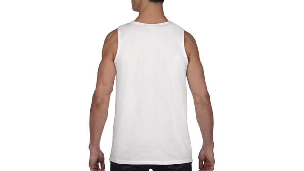 Thin Blue Line Tank - Skull Graphic, White - BLPUN-TANK-WHITE-L