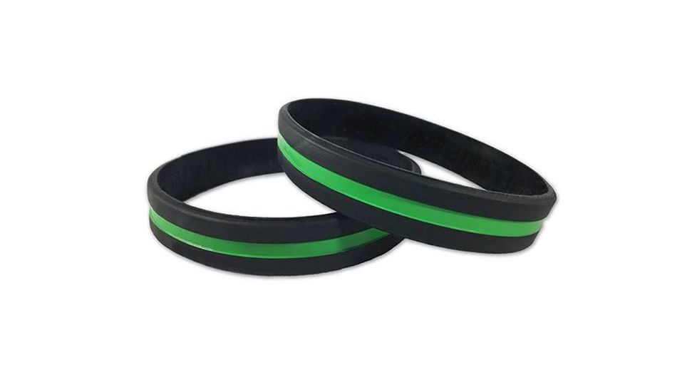 Thin Blue Line Thin Green Line Bracelet, 8 Inch - TGL-BR