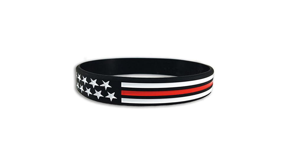 Thin Blue Line Thin Red Line American Flag Bracelet - TRL-AM-BR-9