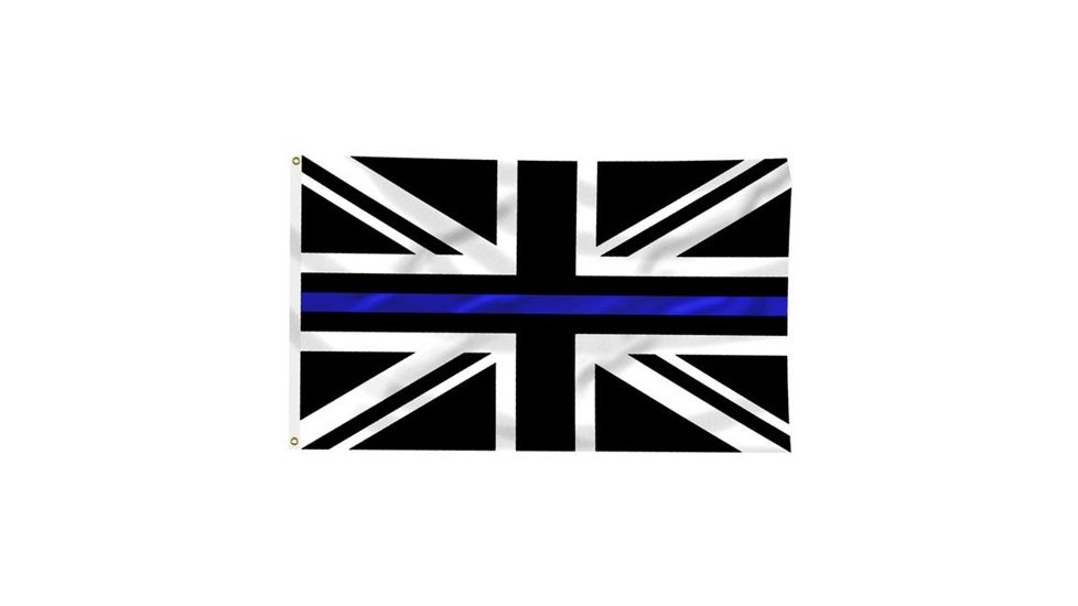 Thin Blue Line Uk Flag, 3 X 5 Ft, Thin Blue Line - BLUE-UK-3X5