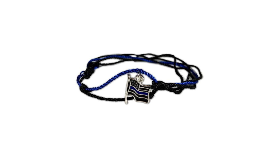 Women's Charm Bracelet - Thin Blue Line Flag