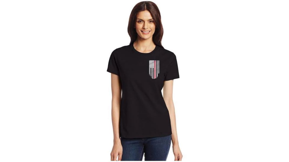 Thin Blue Line Women's T-shirt - Honor/respect Thin Red Line - TRL-WOM-BLACK-XXL