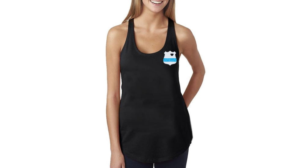 Thin Blue Line Womens Tank - Badge - WOM-TANK-BADGE-LARGE