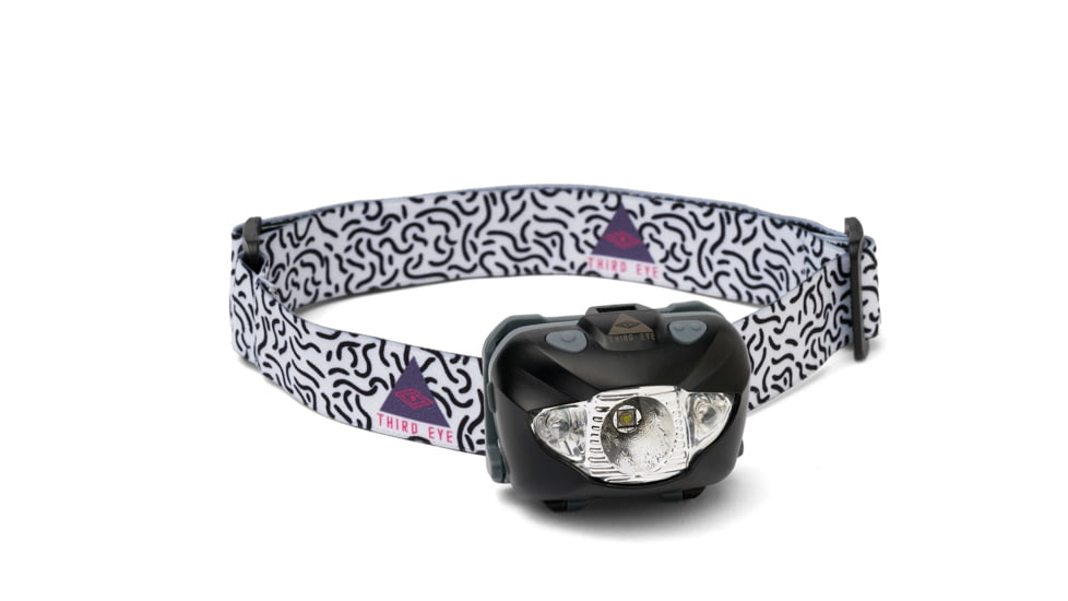 Third Eye Headlamps TE14 Headlamp. Black Lamp, Lines, One Size, TE14.LIN.B