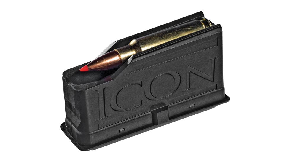 Thompson Center Bolt Action Magazine for Icon's Rifle, .243/6.5/.308/.30 TC, 3-Round, Black 55019801, EDEMO1