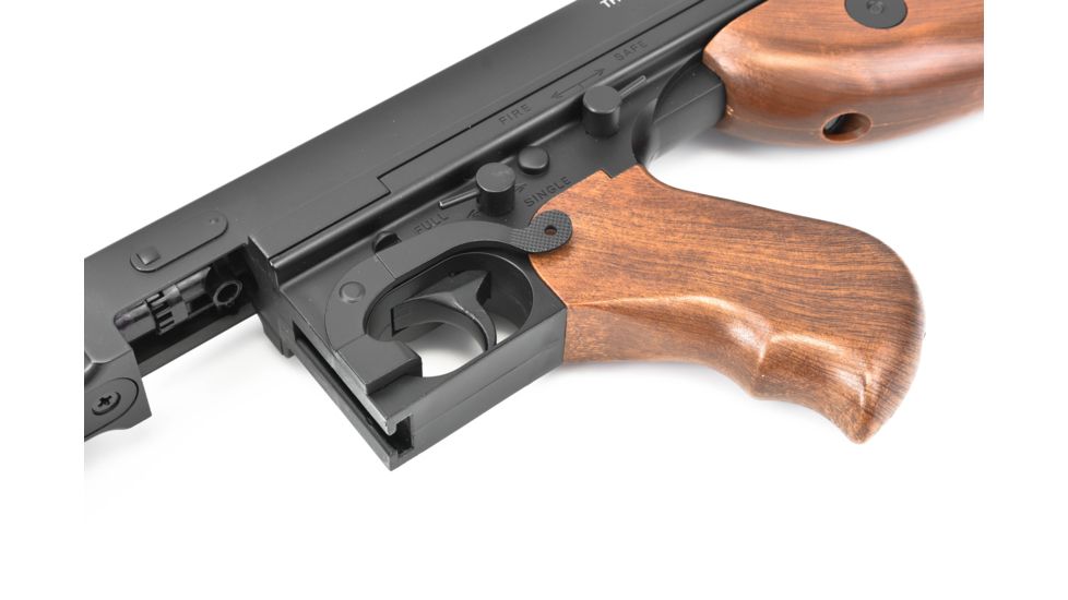 Thompson M1A1 AEG, Metal Gears/Gearbox, Incl Batt &amp; Chrg, Black/Brown 43900