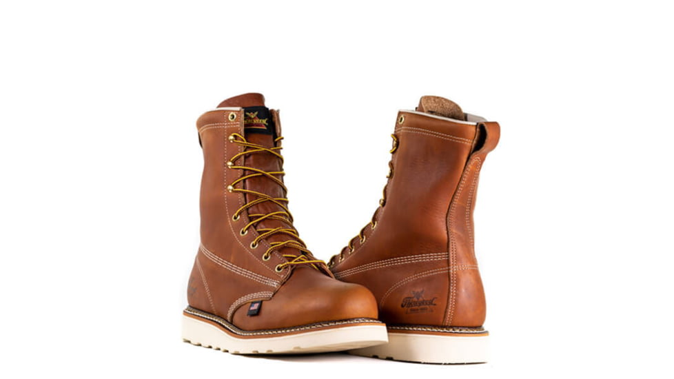 Thorogood American Heritage 8in MaxWear Wedge Work Boots - Mens, Brown, 10.5/B 814-4364-10.5-B