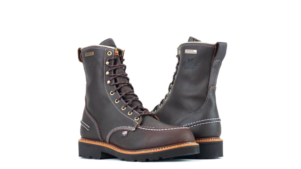Thorogood Outdoor Flyway USA Waterproof 8in Outdoor Boot - Mens,Briar Pit Stop,8.5 M, 814-4141 8.5 M