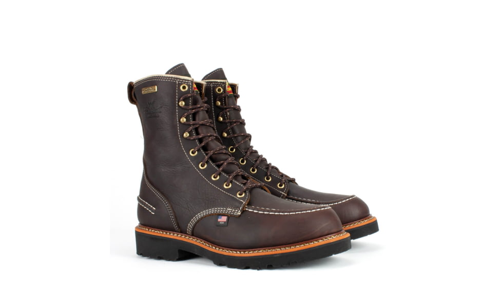 Thorogood Outdoor Flyway USA Waterproof 8in Outdoor Boot - Mens,Briar Pit Stop,8.5 M, 814-4141 8.5 M
