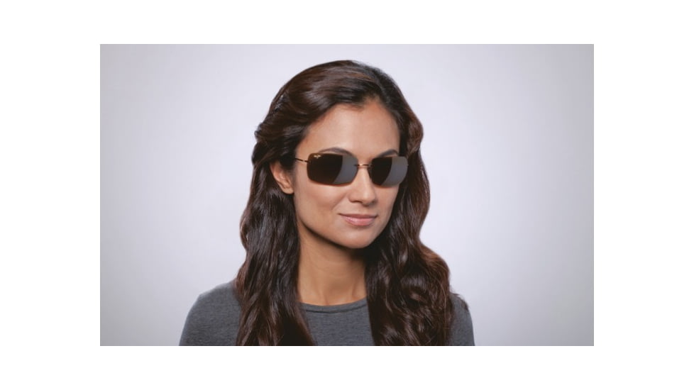 Maui Jim Thousand Peaks Sunglasses w/ Amber Frame and HCL Bronze Lenses - H517-21, On Model