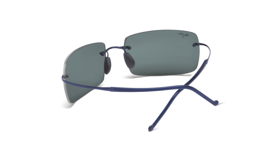 Maui Jim Thousand Peaks Sunglasses w/ Blue Frame and Neutral Grey Lenses - 517-03, Back View
