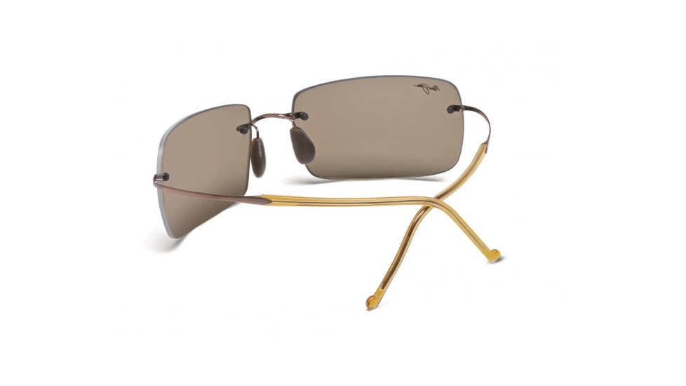 Maui Jim Thousand Peaks Sunglasses w/ Amber Frame and HCL Bronze Lenses - H517-21, Back View