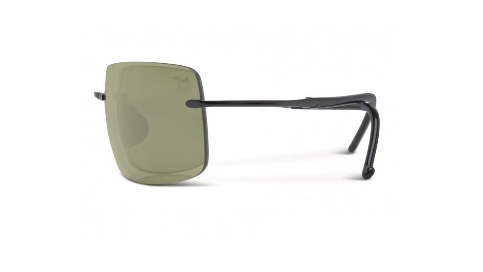 Maui Jim Thousand Peaks Sunglasses w/ Gloss Black Frame and Maui HT Lenses - HT517-02, Side View