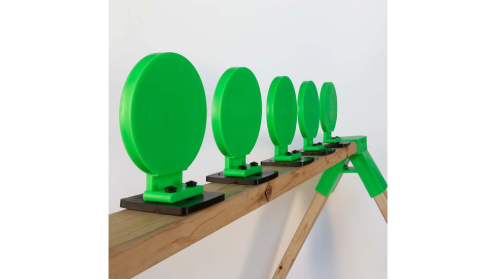 Throom Targets Bounceback Plate Rack 6in Round Target Kit, Green, 11006-0116