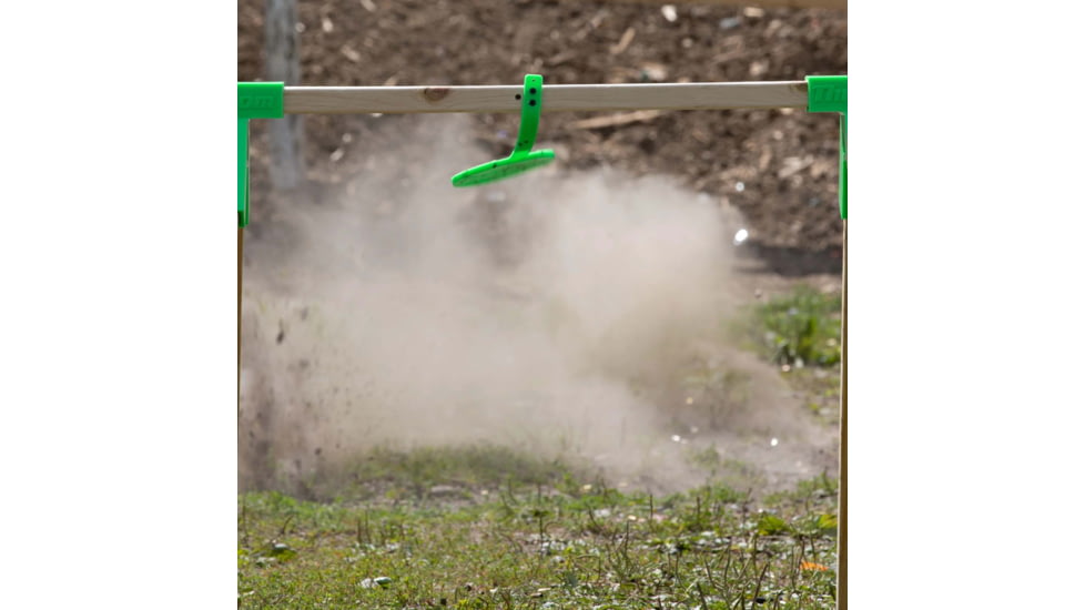 Throom Targets Hangtuff Plate Rack 6in Round Target Kit, Green, 11049-0116