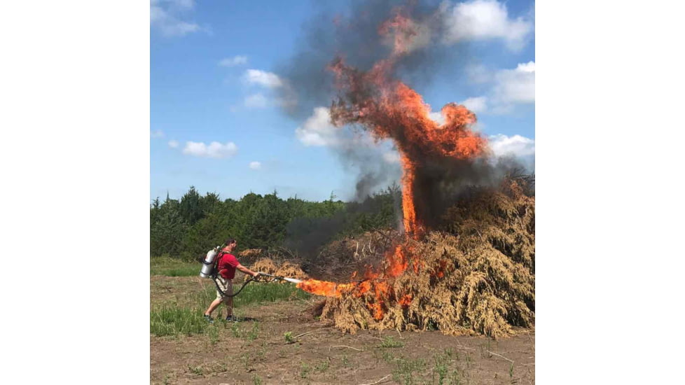 Throwflame X15 Flamethrower, Brushed Aluminum, TF-X15BA